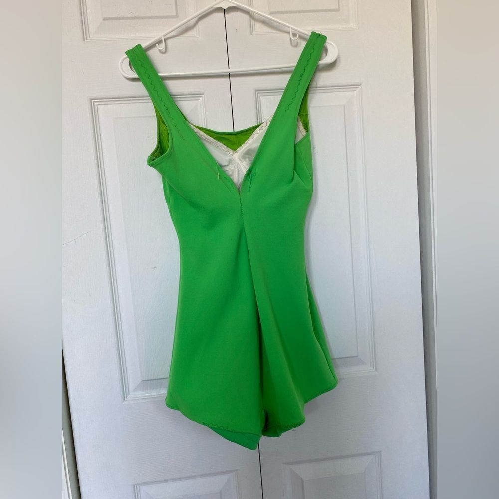 1960s/50s One Piece Lime Green Swimsuit - Picture 10 of 10